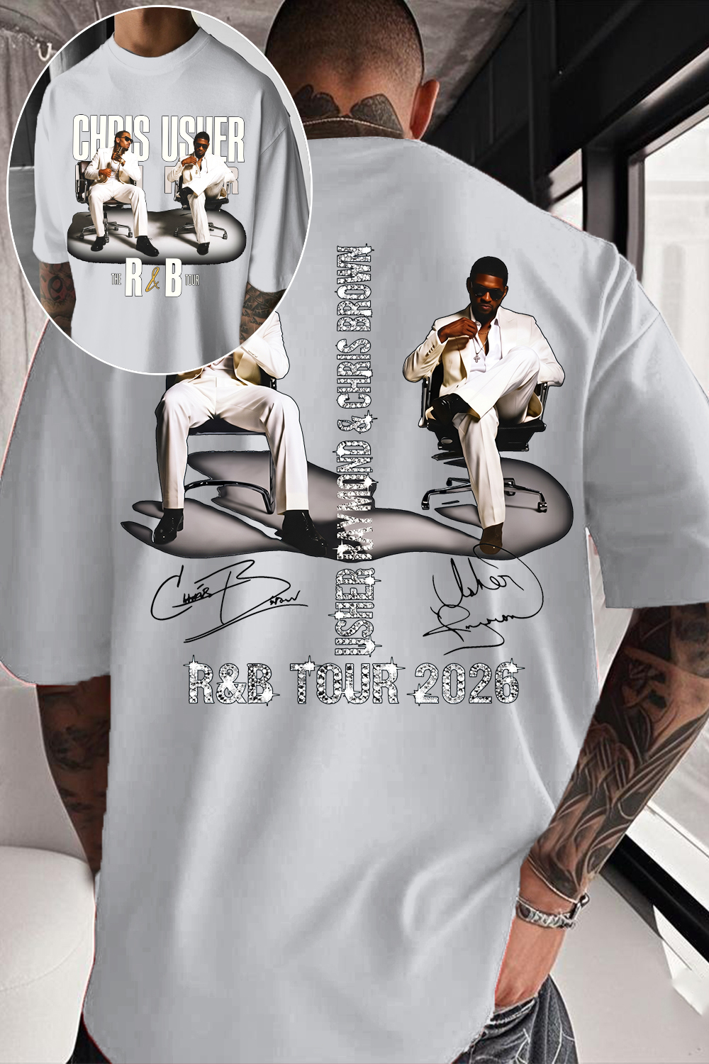 CB & Usher Concert Shirt