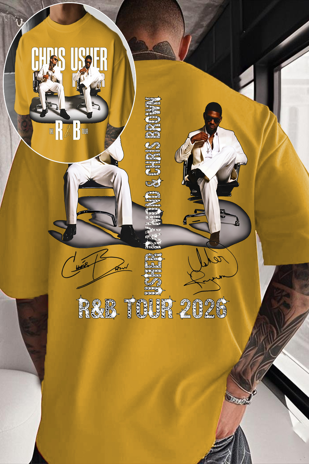 CB & Usher Concert Shirt