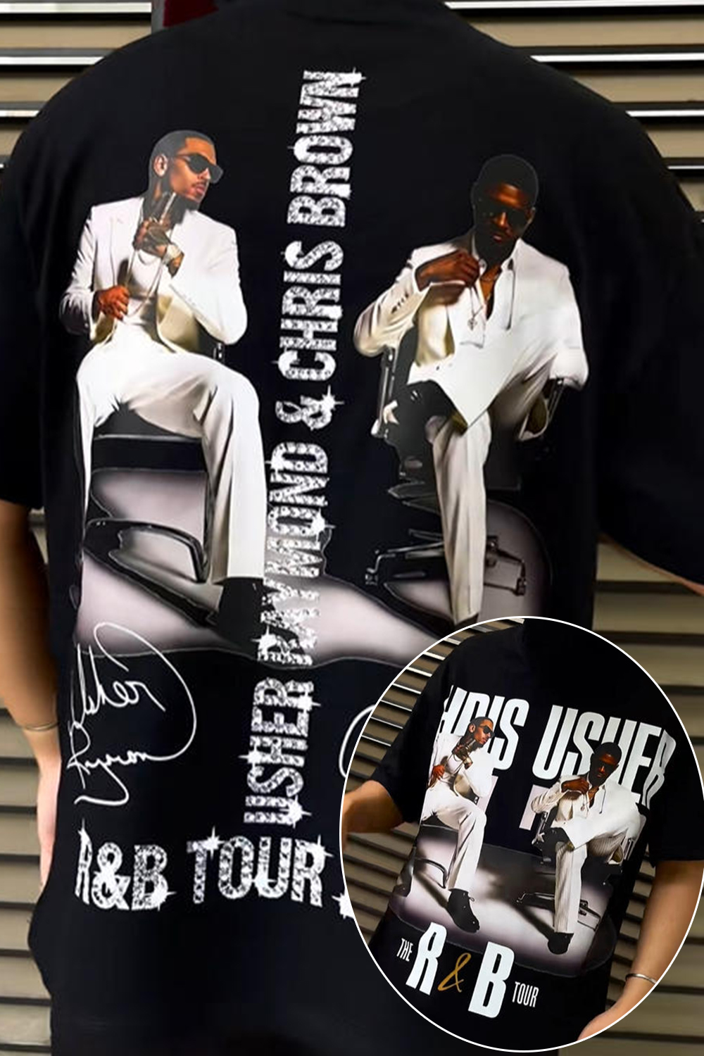 CB & Usher Concert Shirt