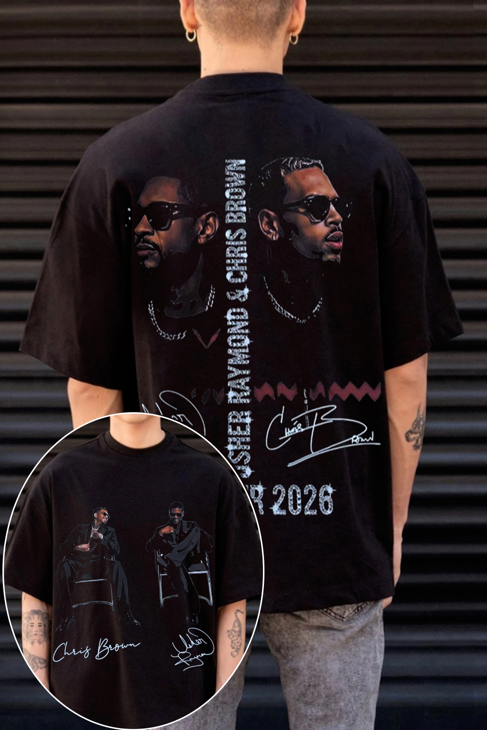 CB & Usher Concert Tee