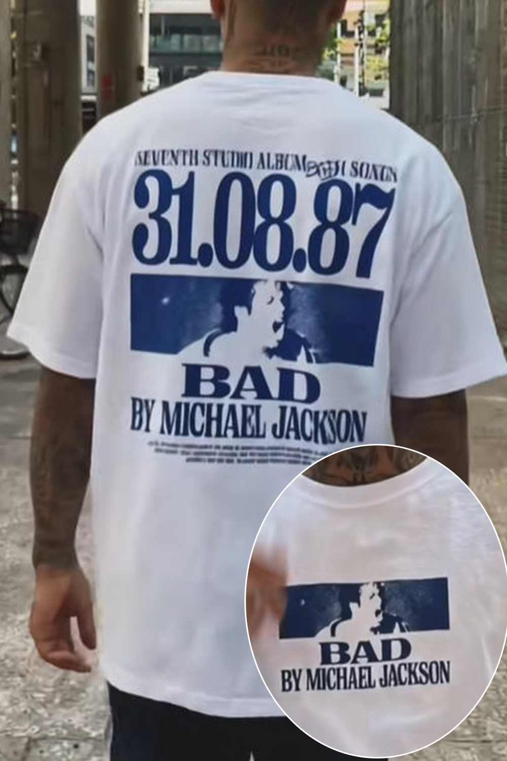 Michael Jackson BAD 1987 Album T-Shirt