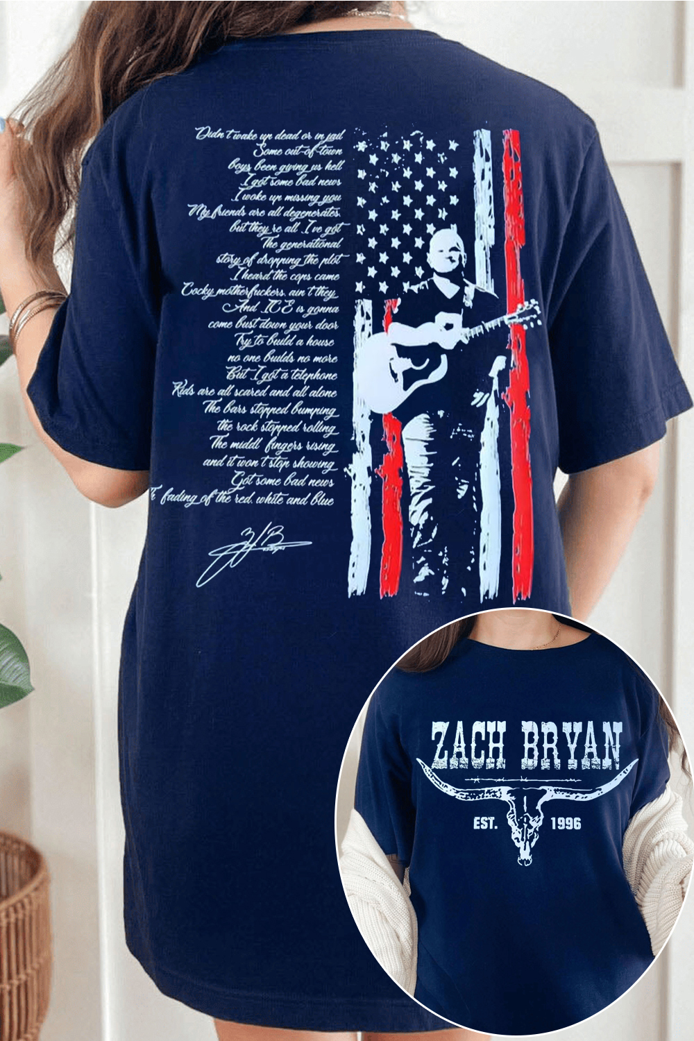 Bad News Lyrics Tee - Zach Bryan🔥