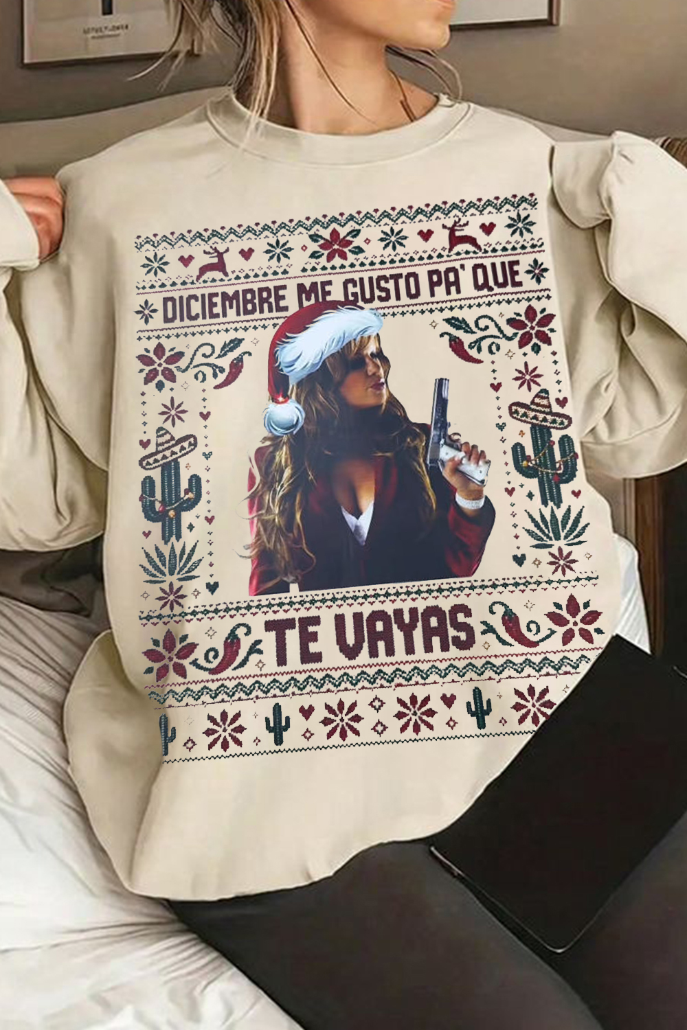 Jeni Rivera Christmas Ugly Sweater Sweatshirt
