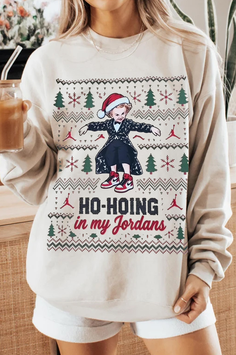 Ho-Hoing In My Jordans Christmas Sweatshirt