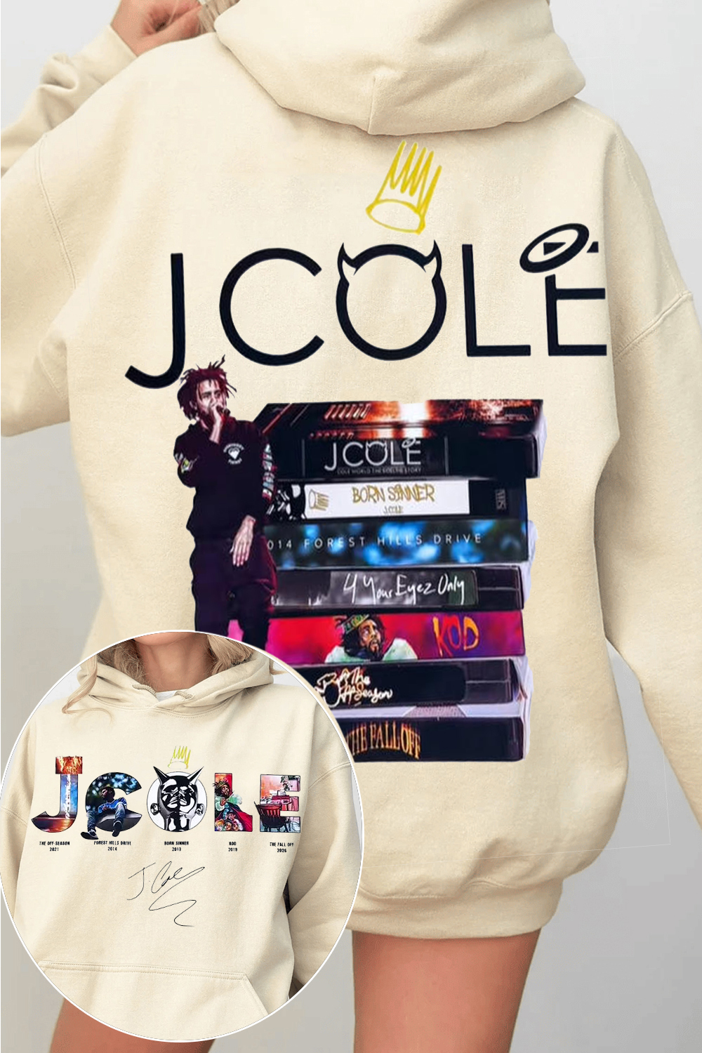 J.Cole Hooded Hoodie