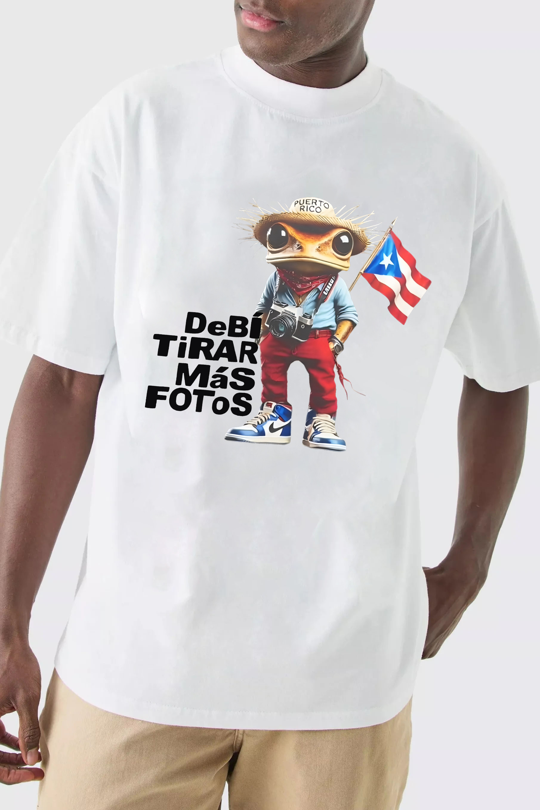 Bad Bunny DTMF Frog Flag Tee For Men