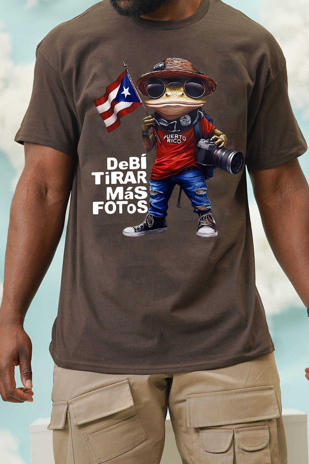 Debi Tirar Mas Fotos Bad Bunny Frog Tee For Men