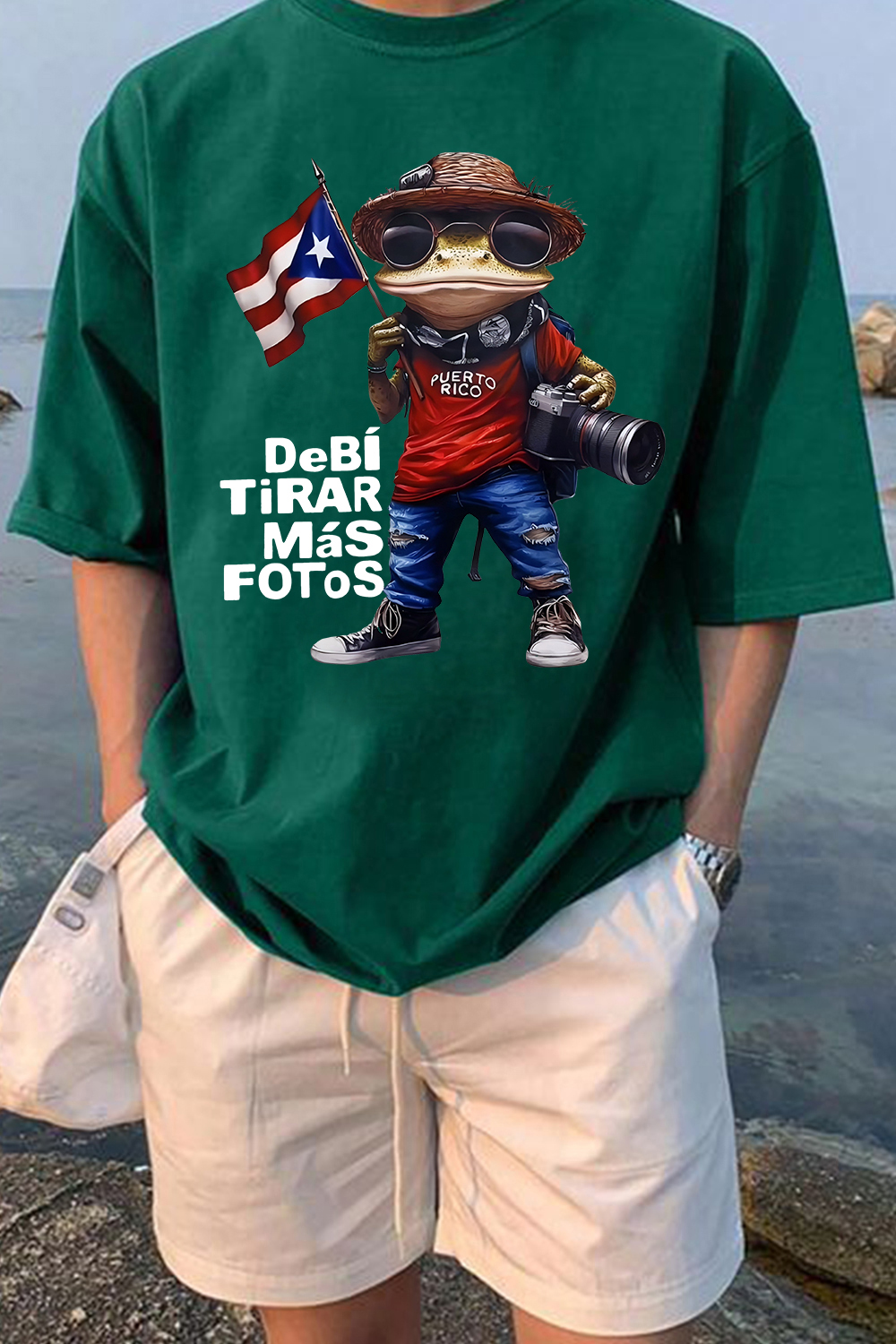 Debi Tirar Mas Fotos Bad Bunny Frog Tee For Men