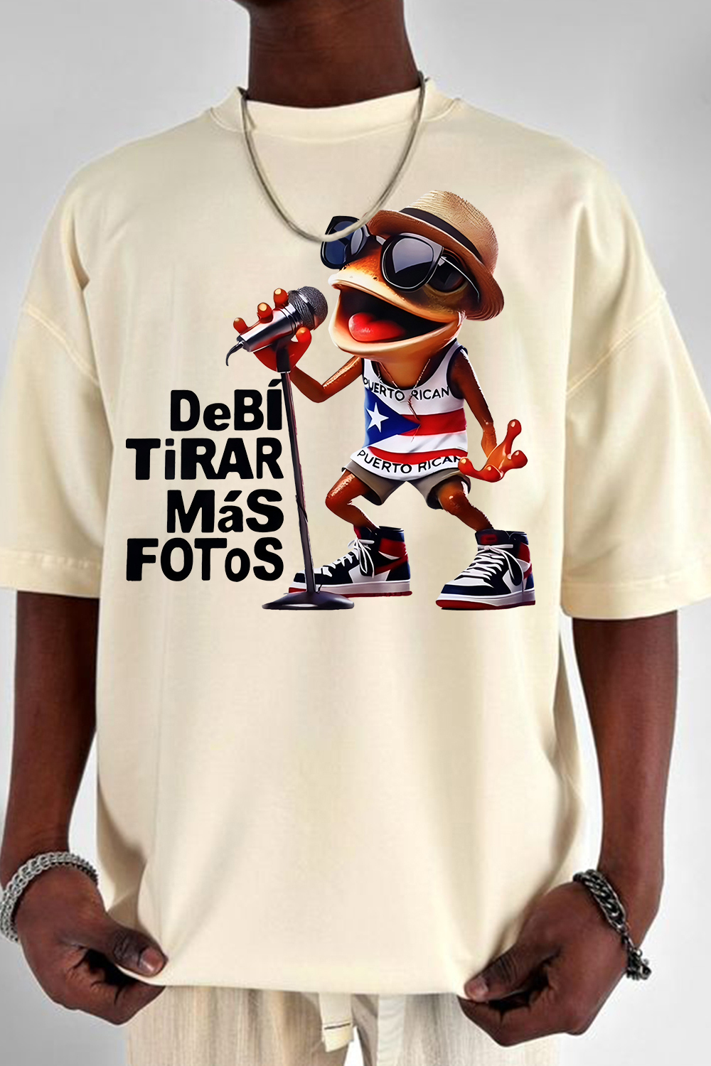 Bad Bunny Album Frog Flag Tee For Men