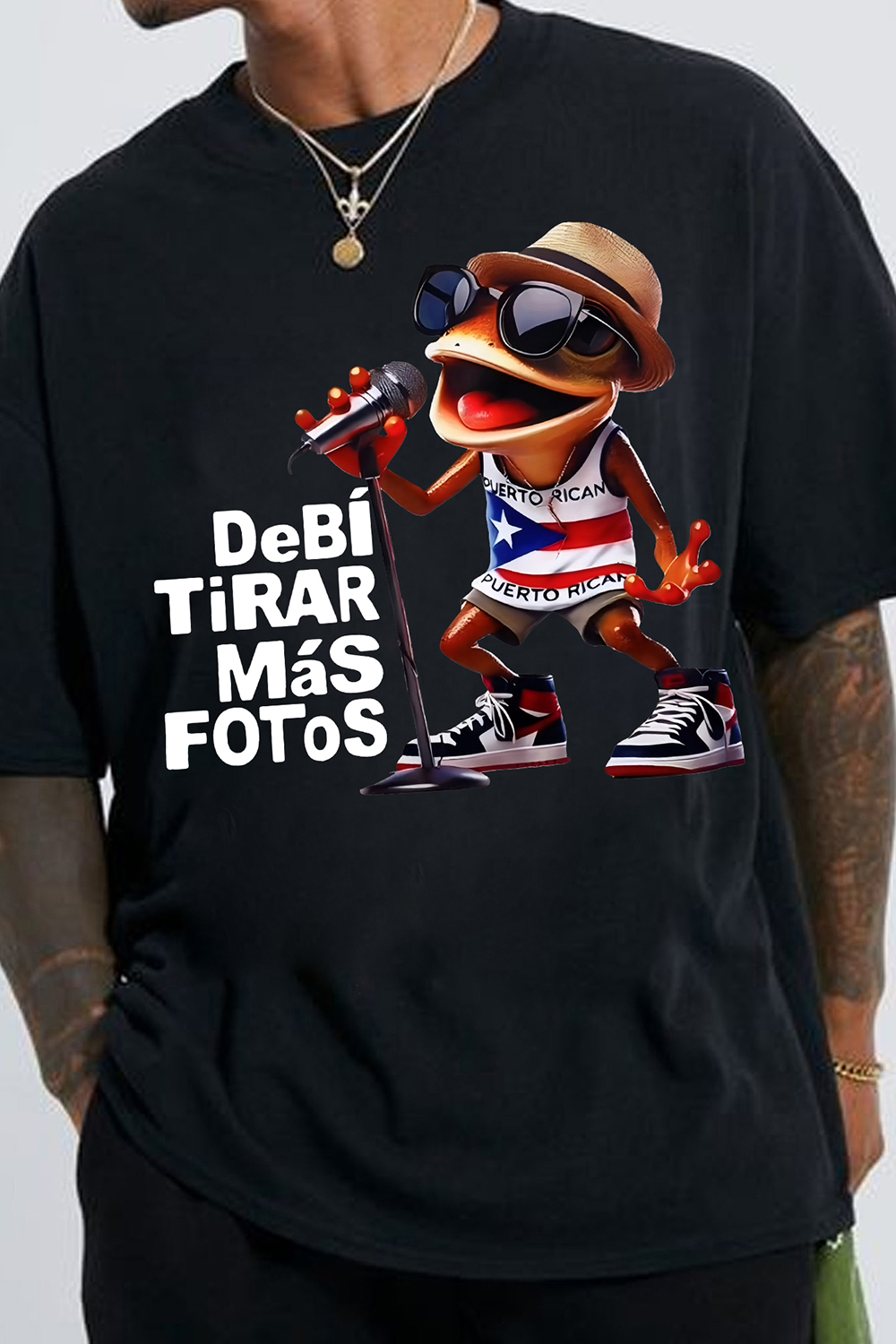 Bad Bunny Album Frog Flag Tee For Men