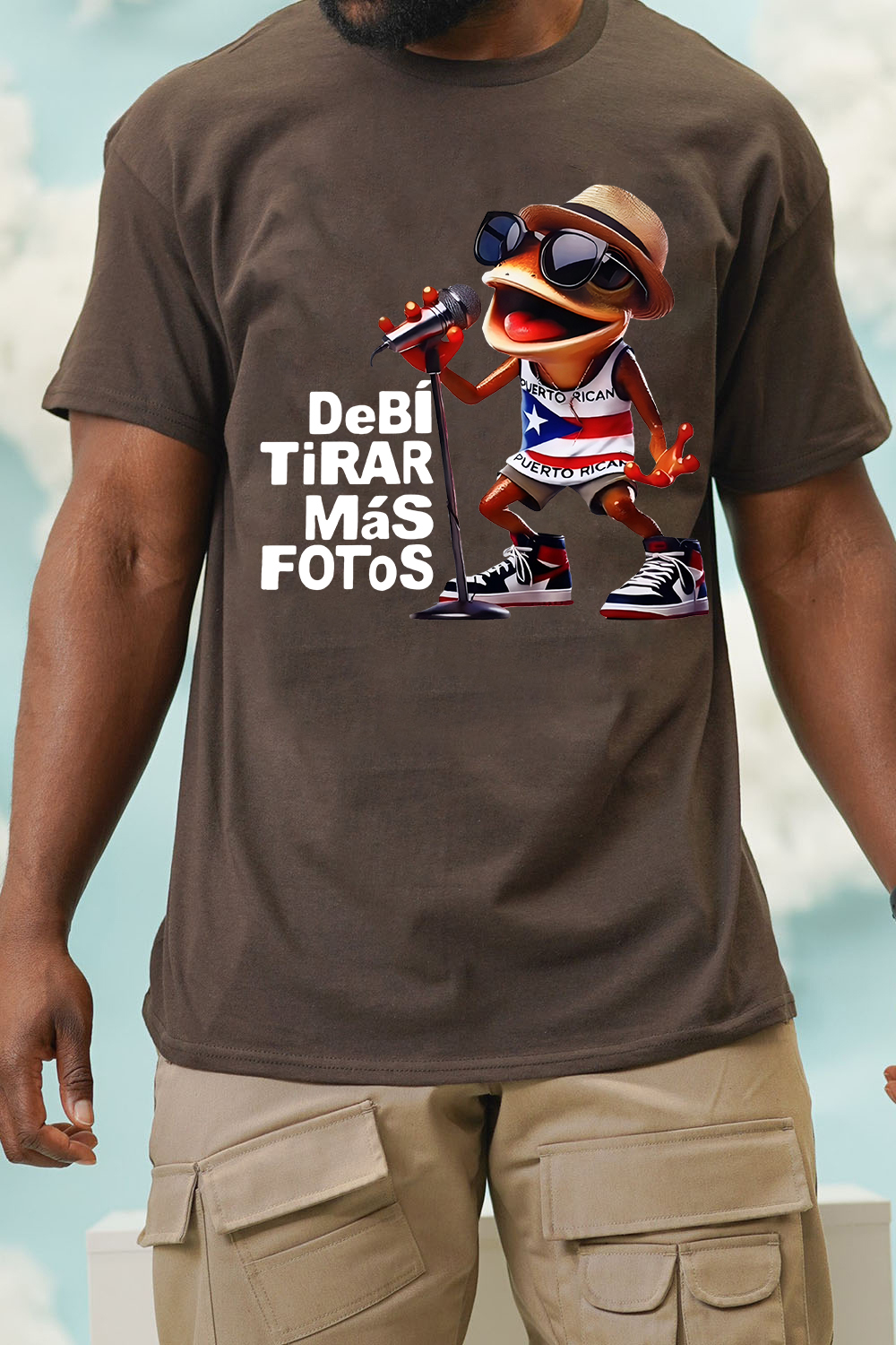 Bad Bunny Album Frog Flag Tee For Men