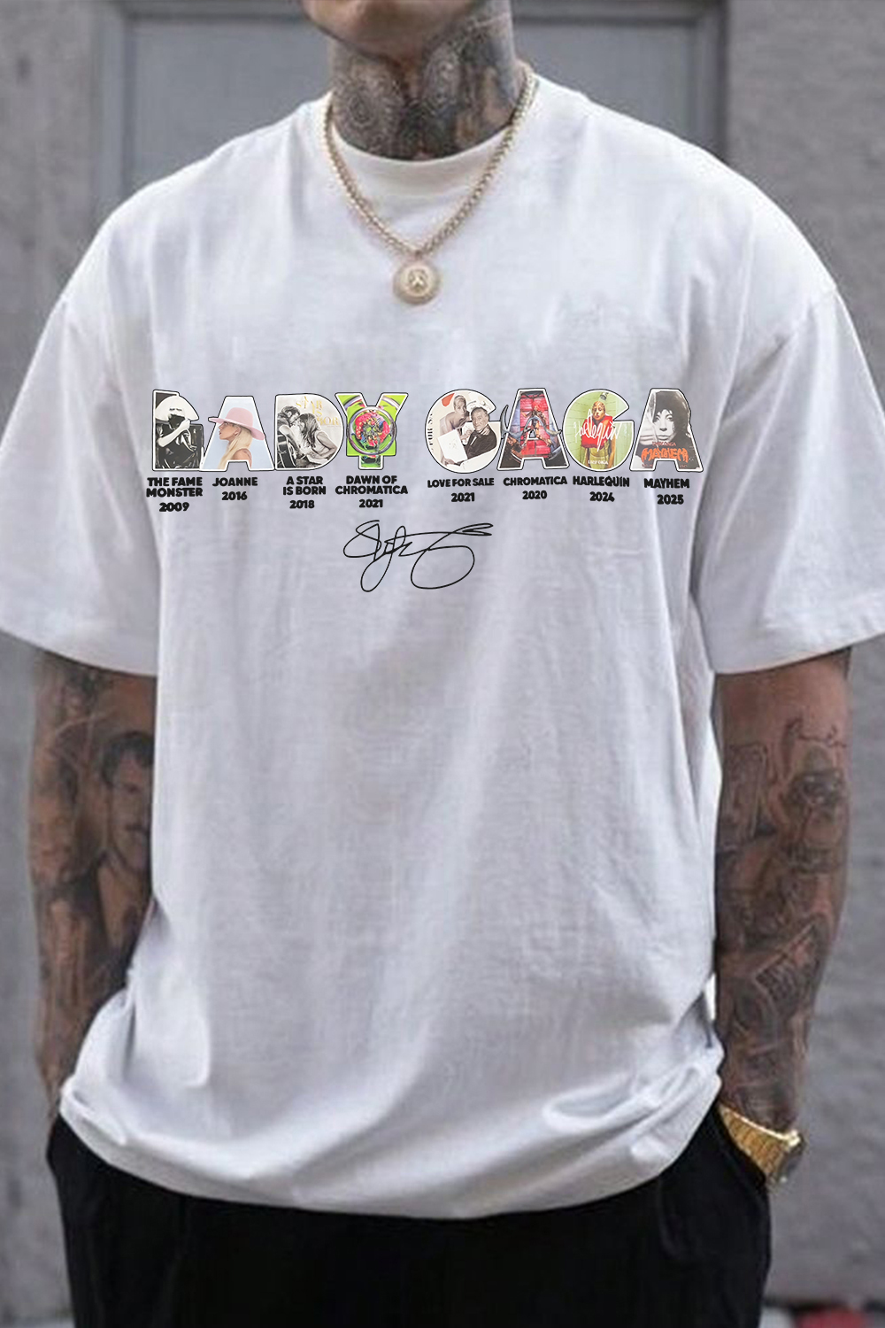 Lady Gaga Abracadabra Album Tee For Men