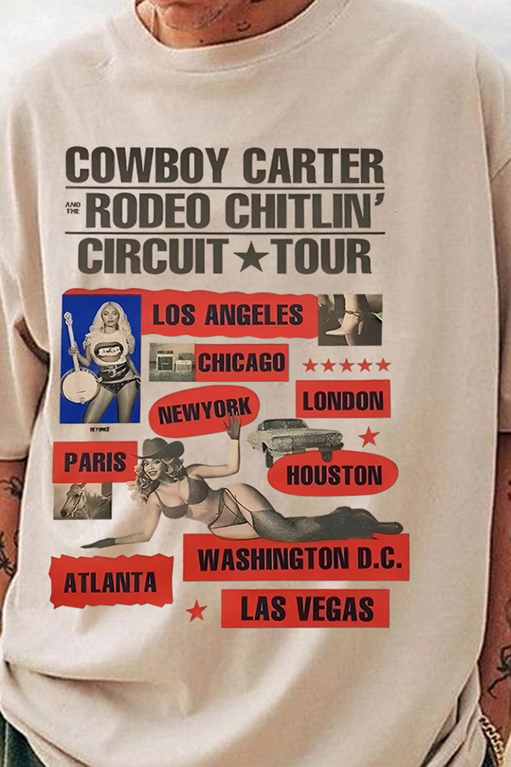 Beyoncé Concert Cowboy Carter Tee For Men