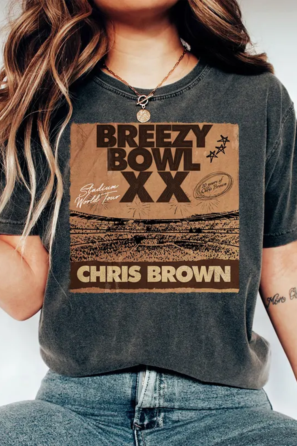2025 Chris Brown Tour Breezy Bowl XX T-Shirt