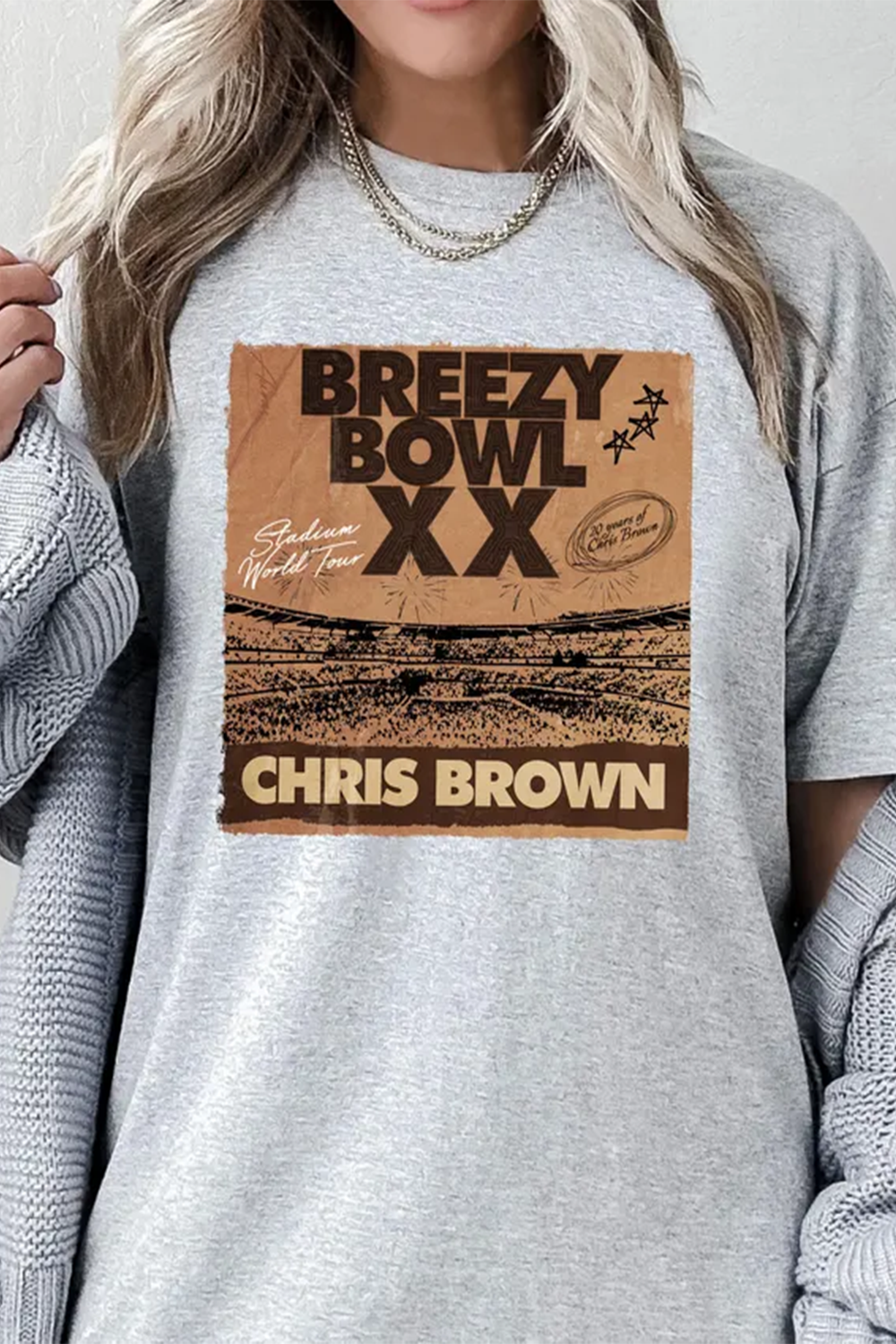 2025 Chris Brown Tour Breezy Bowl XX T-Shirt