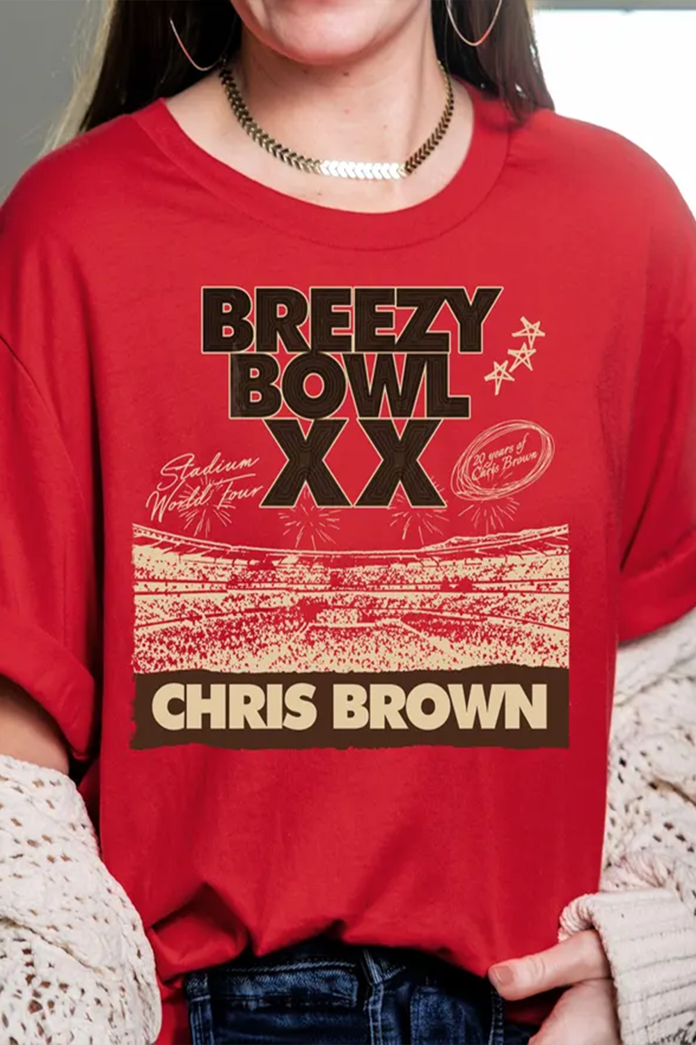 Chris Brown Breezy Bowl Tour Jersey