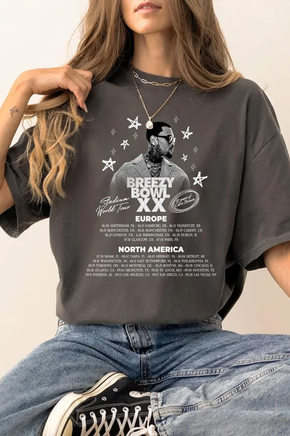 2025 Chris Brown Breezy Bowl Tour Shirt