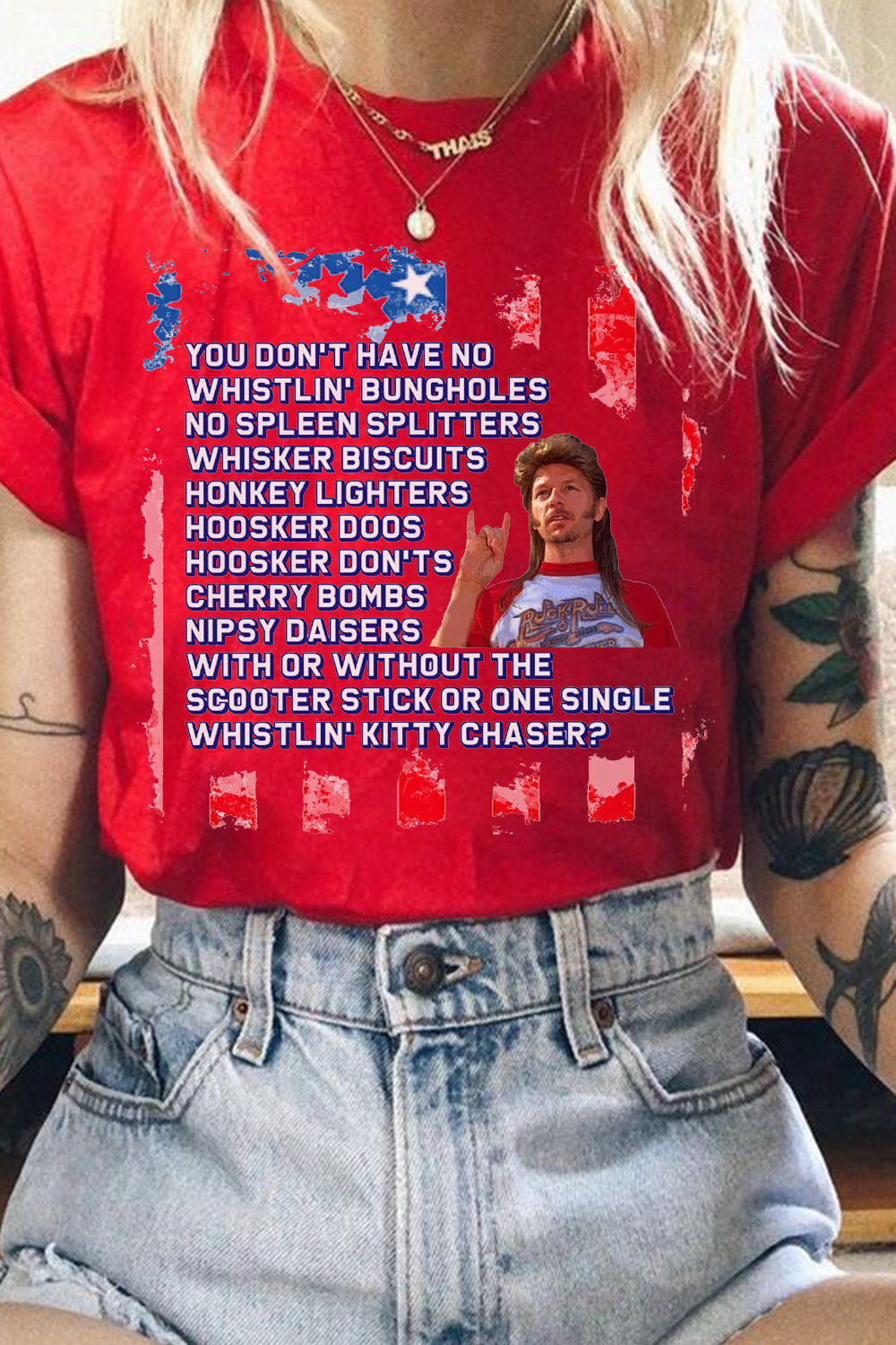 4th Of July Joe Dirt, Funny America  Tee For  Women