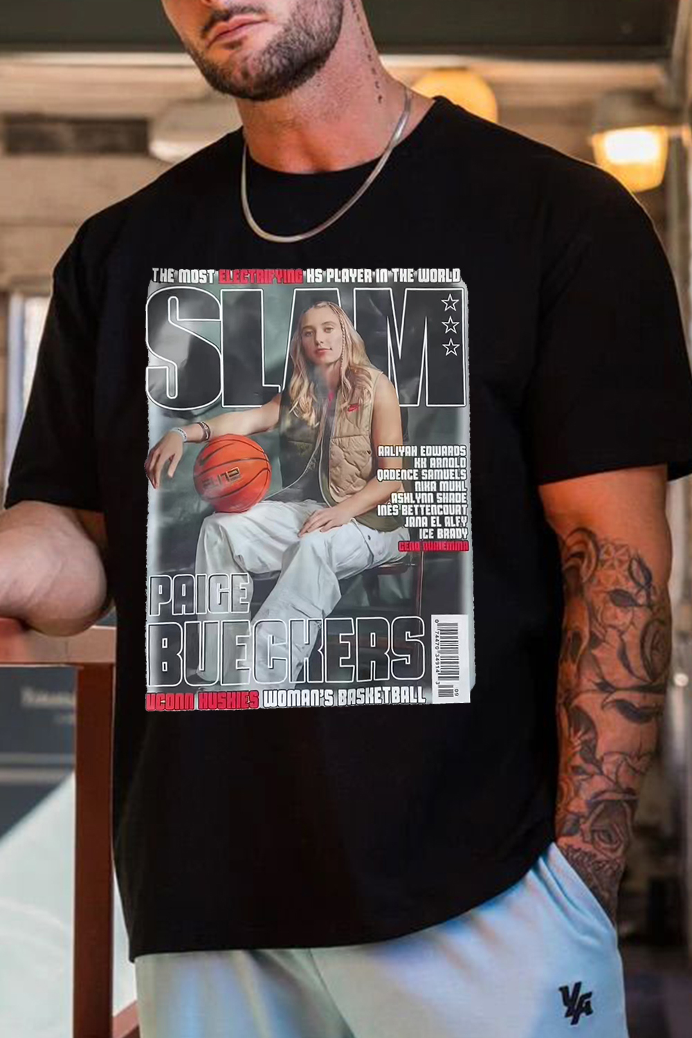 Rock this Paige Bueckers SLAM T-Shirt