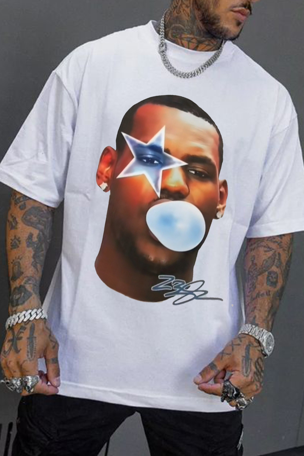 LEBRON JAMES BIG FACE GRAPHIC STREET SHIRT