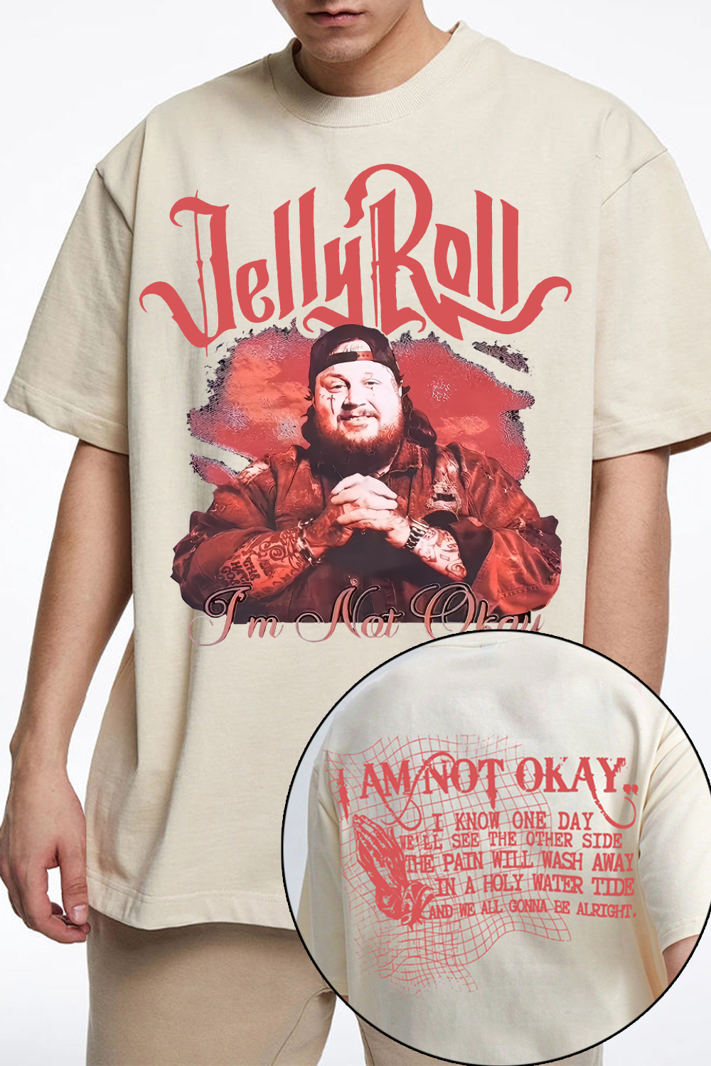 Jelly Roll I am Not Okay Graphic Tee For Men