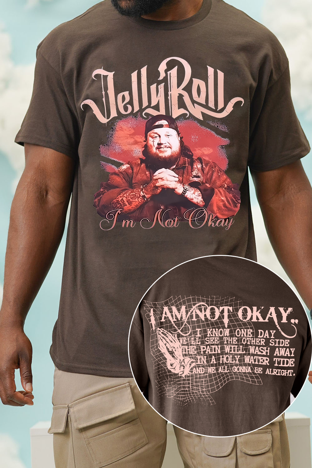 Jelly Roll I am Not Okay Graphic Tee For Men