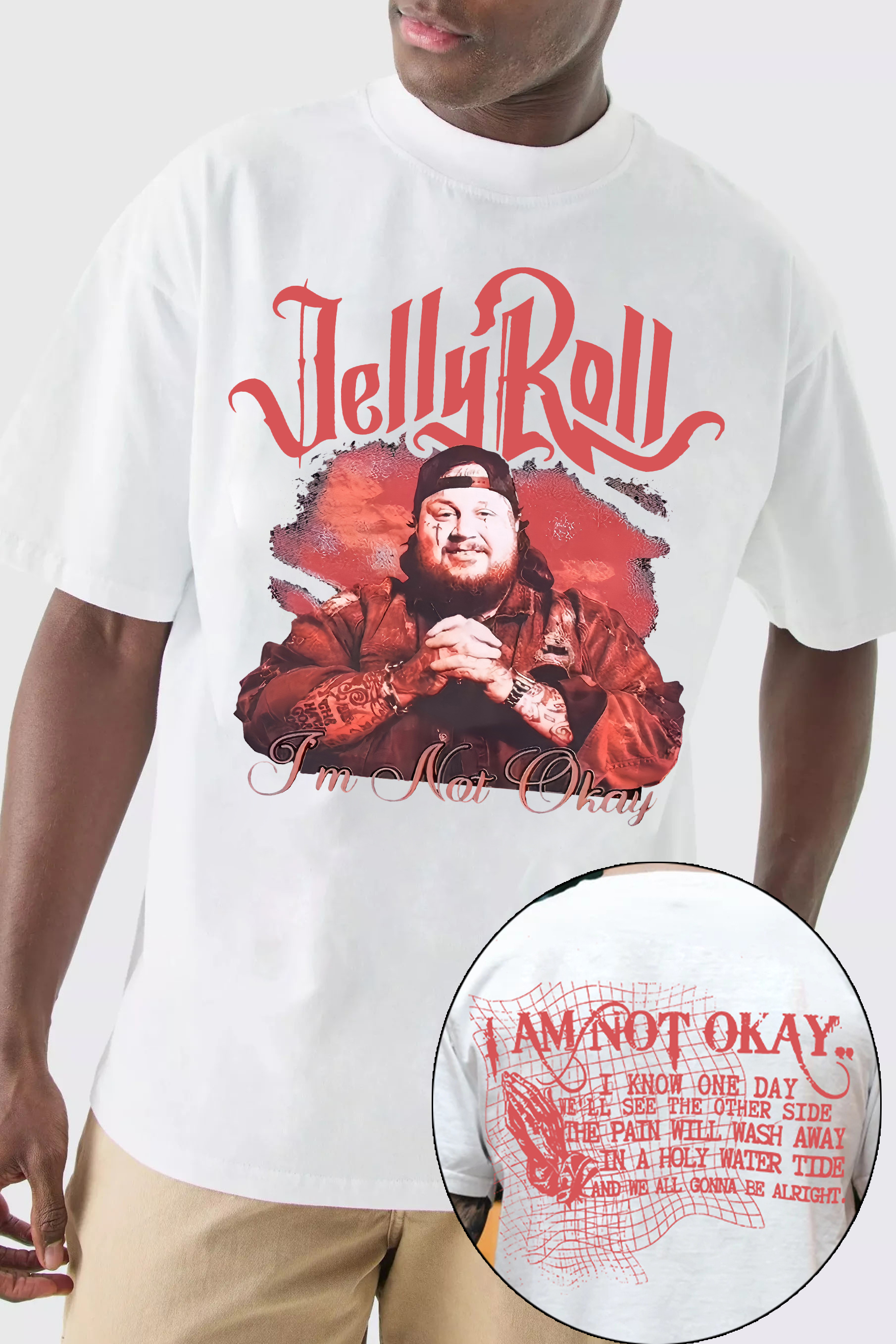 Jelly Roll I am Not Okay Graphic Tee For Men