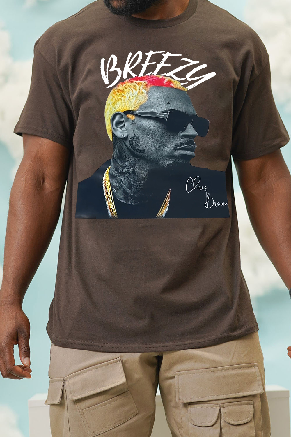 Breezy Album Chris Brown Tee For Men