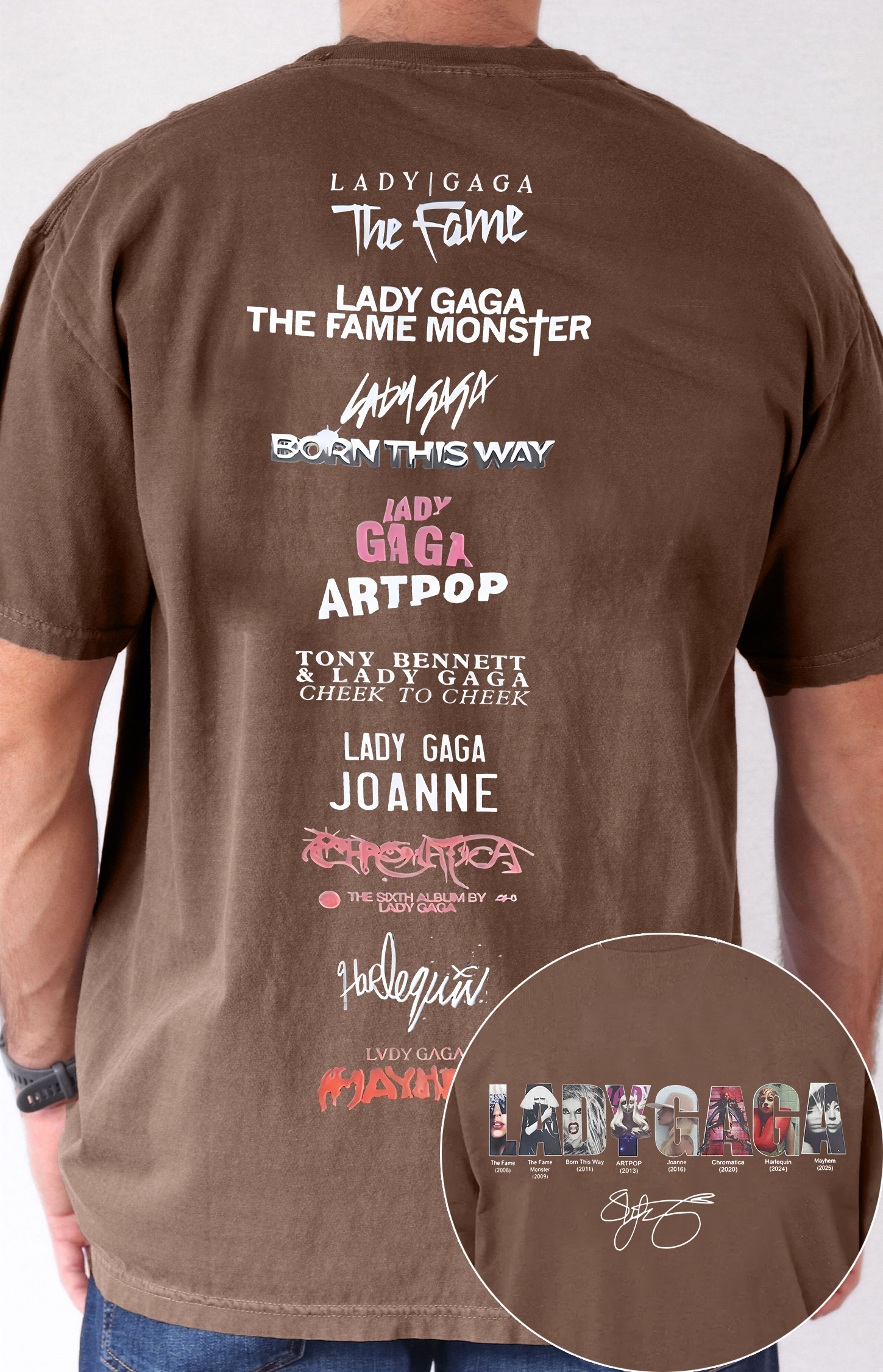 Lady Gaga Music Tee For Men