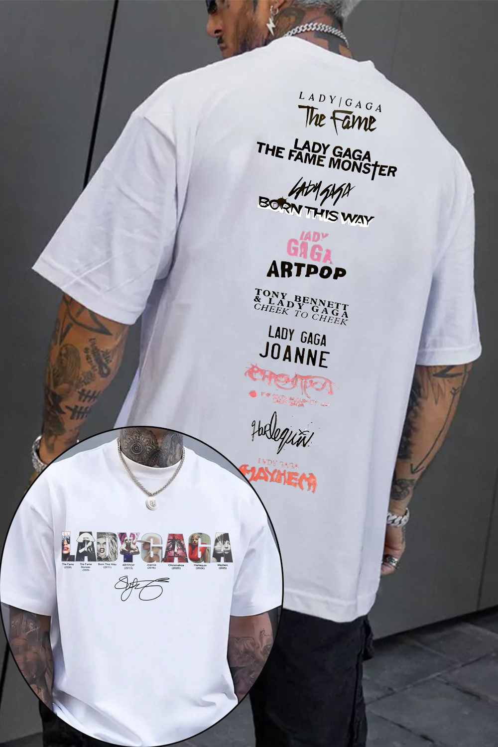 Lady Gaga Music Tee For Men