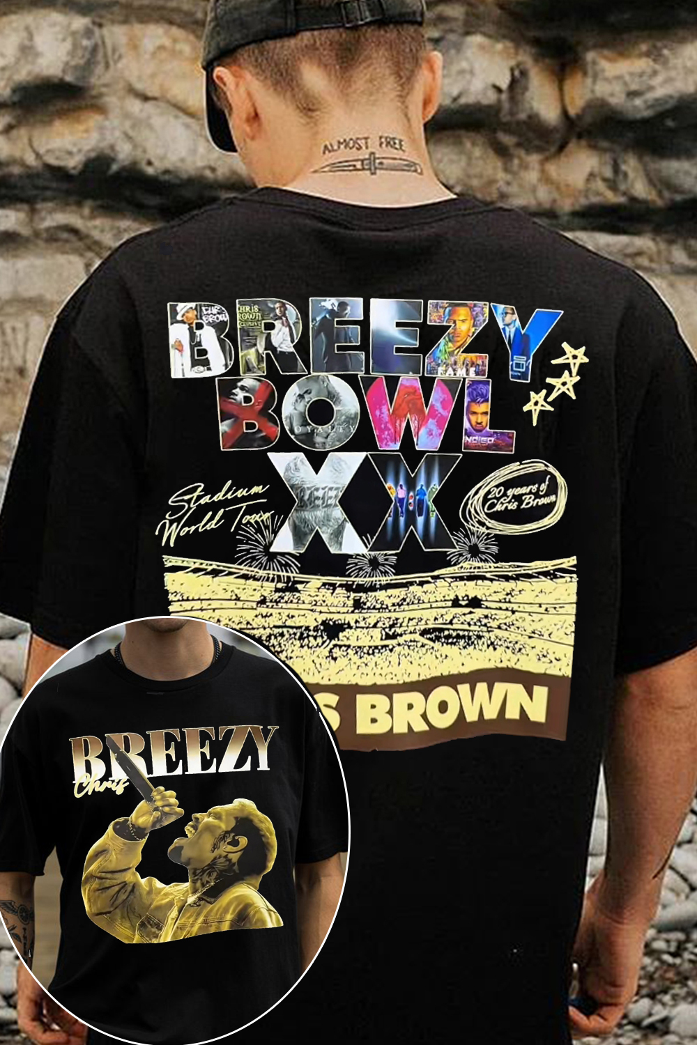 cb 2-sided printed shirt