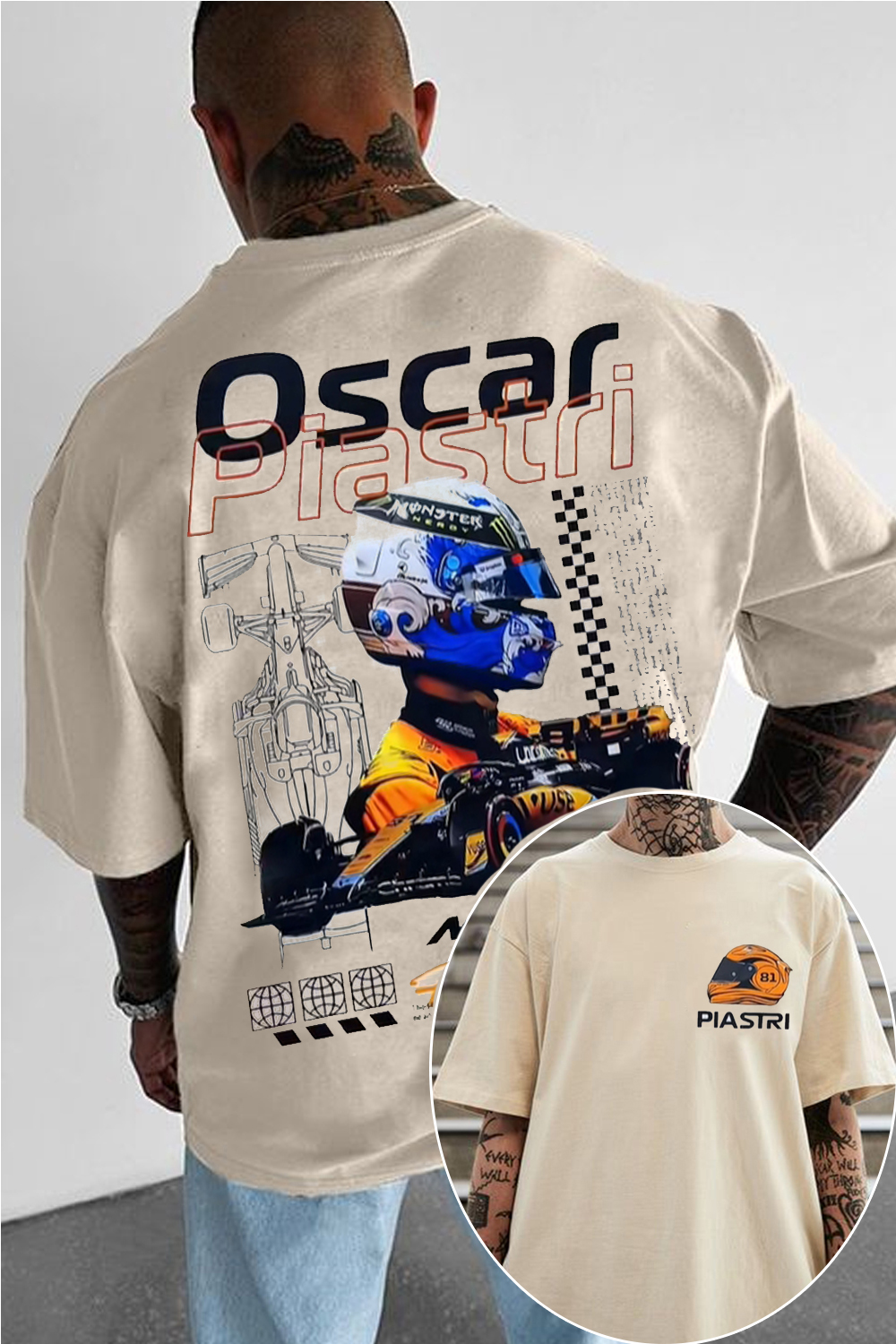 oscarpiastri 2-sided printed shirt