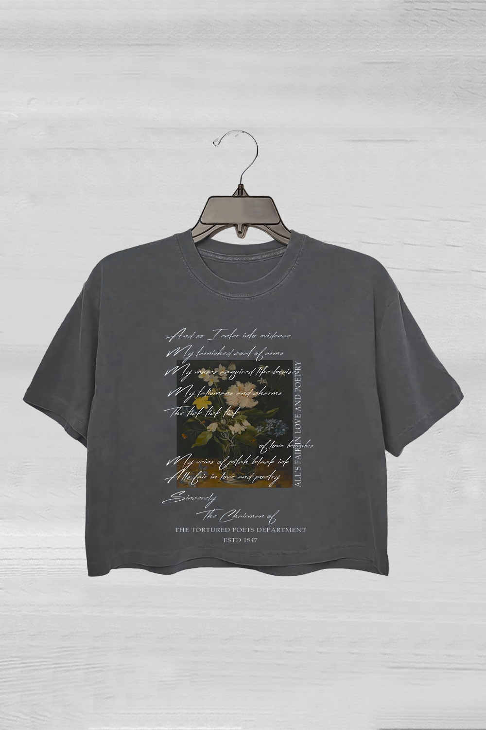 Sincerely, The Chairman Graphic Crop Tee For Women