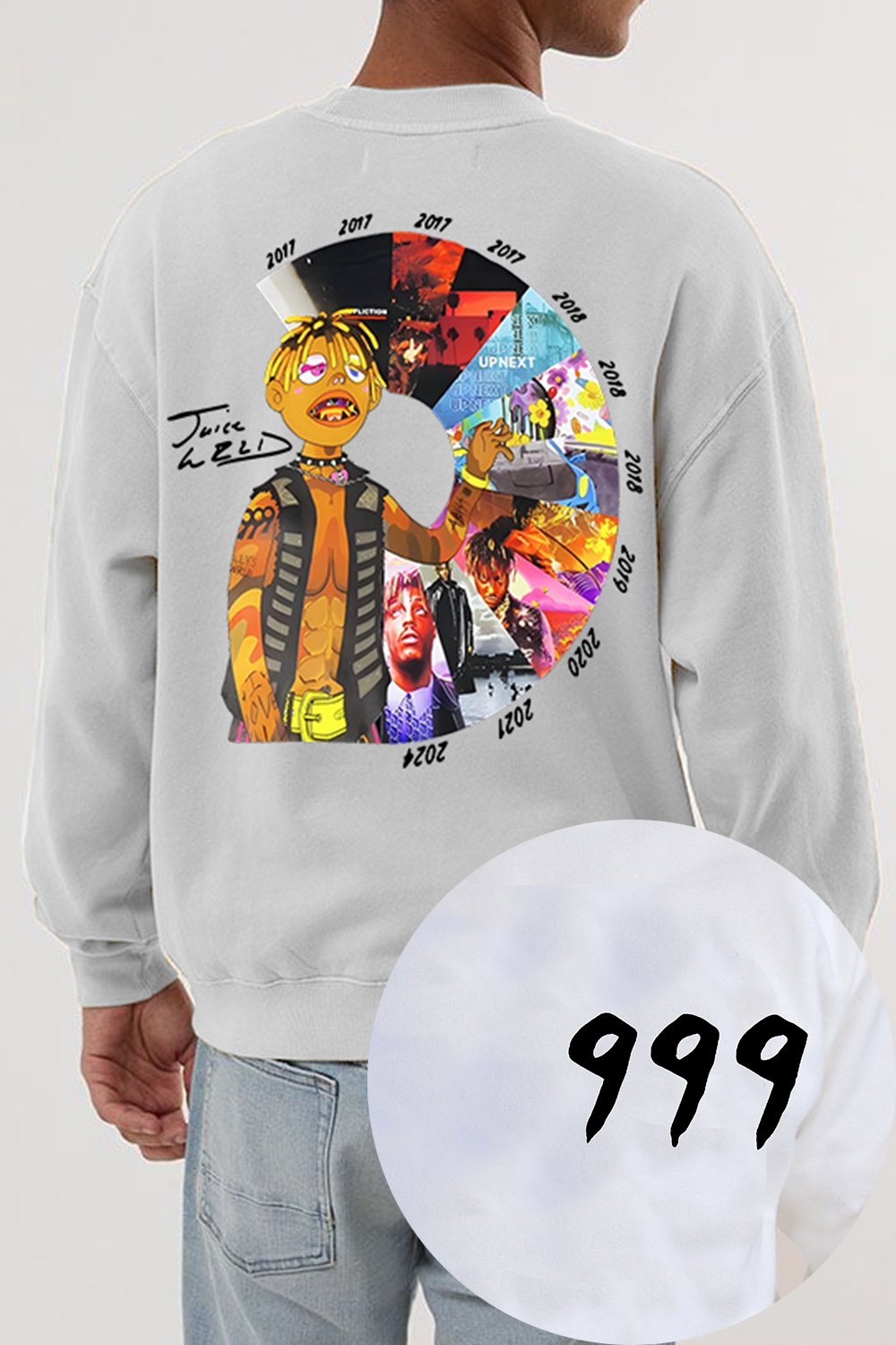 Juice Wrld 999 Album Legend Never Dies Fleece Sweatshirt For Men