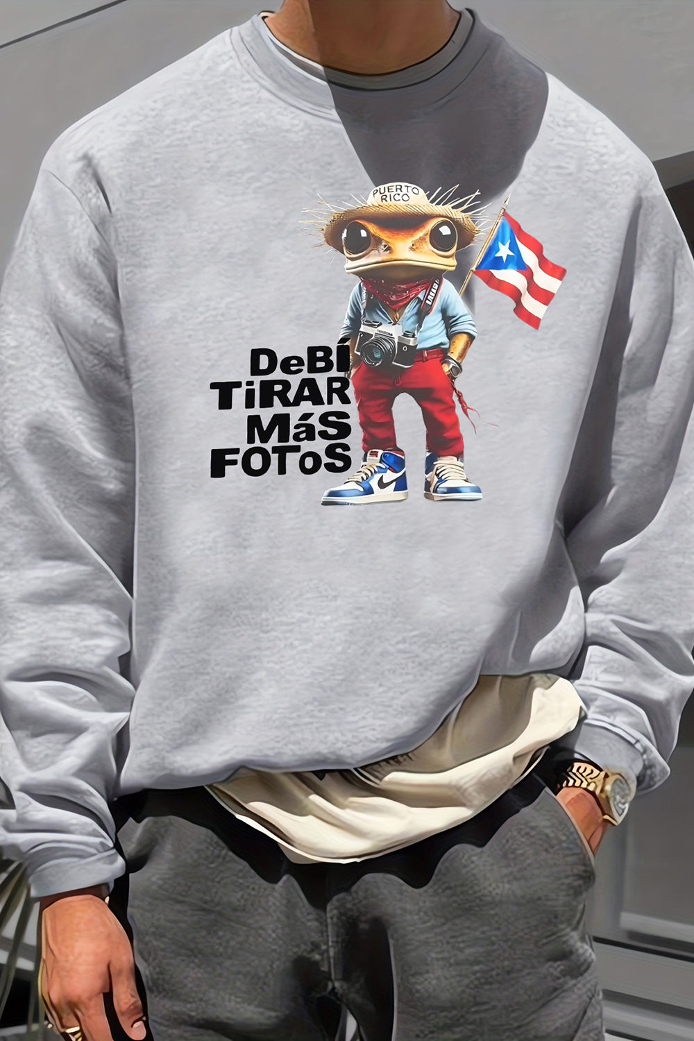 Bad Bunny DTMF Frog Flag Sweatshirt For Men