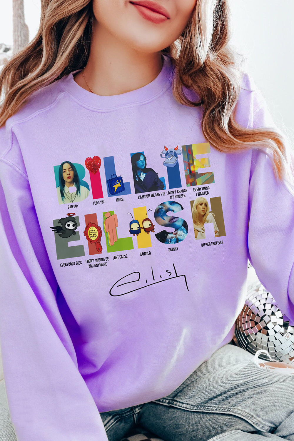 Billie Eilish Song Concert Sweatshirt For Women