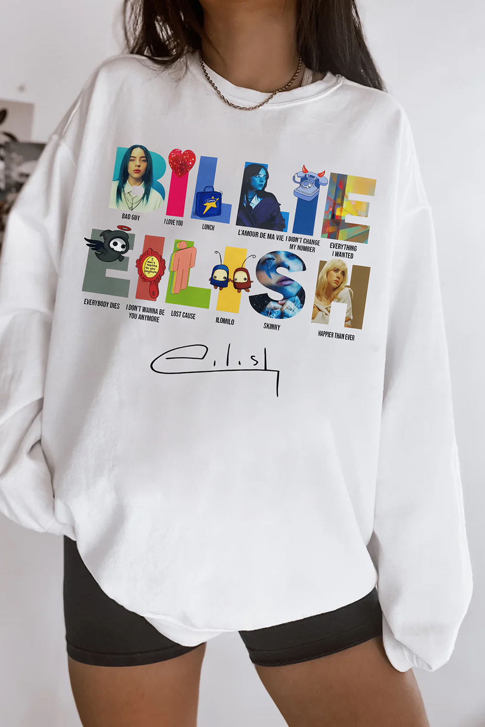 Billie Eilish Song Concert Sweatshirt For Women