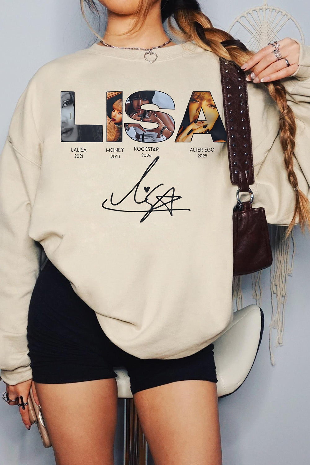 Lisa Blackpink Alterego Album Sweatshirt For Women