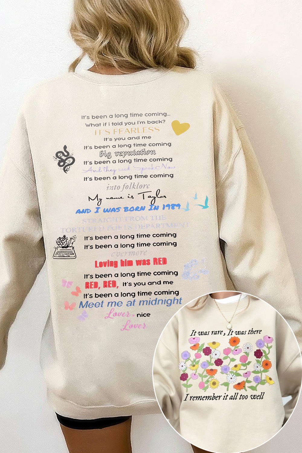 Swifties Era Tour Graphic Sweatshirt For Women