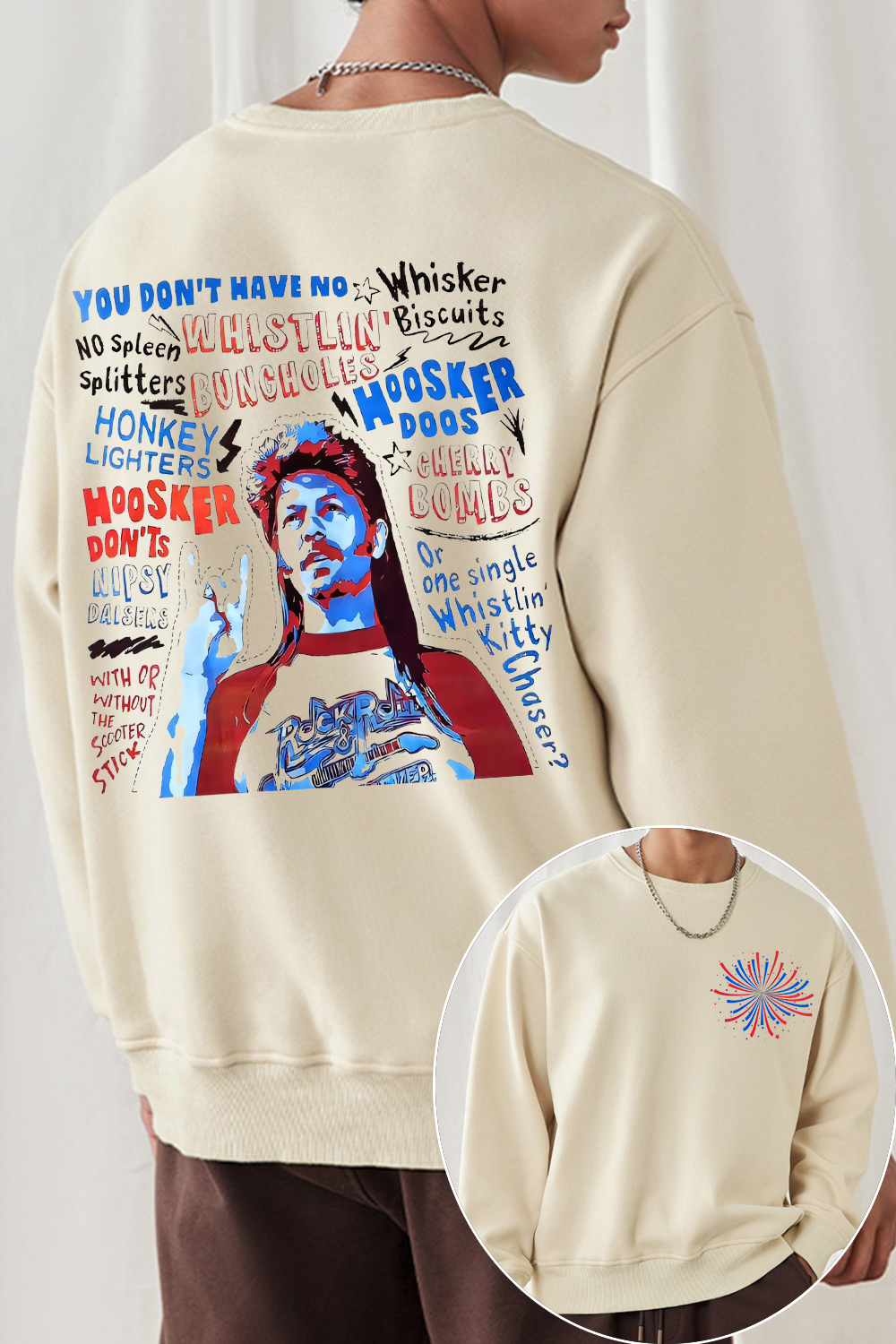 Joe Dirt is ready for your party in 4th of July Sweatshirt For Men