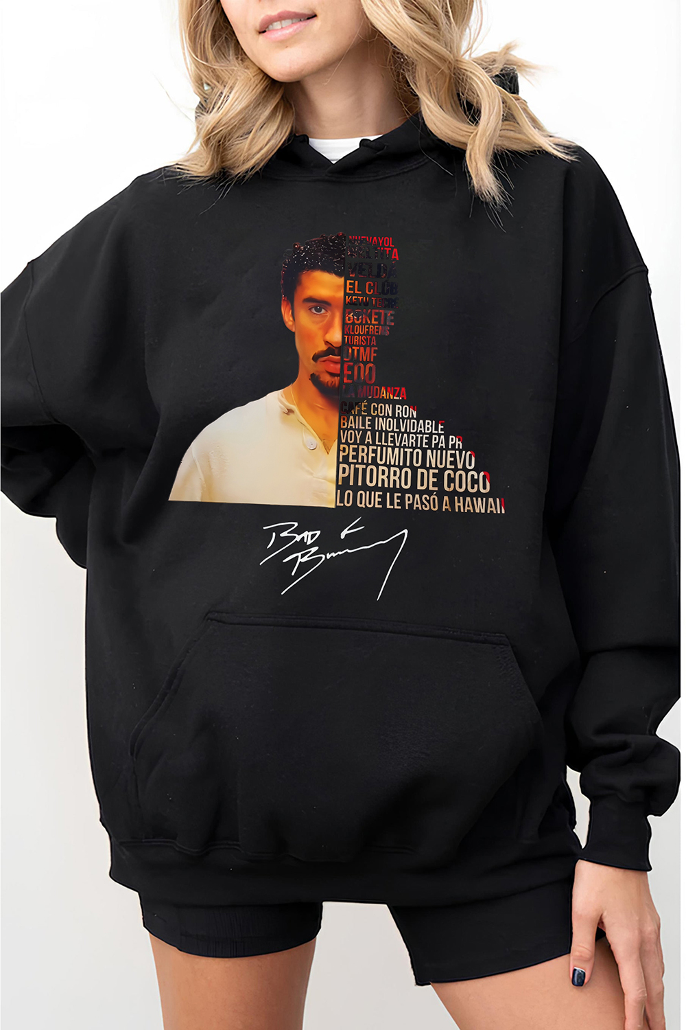 Bad Bunny Album DTMF Graphic Hoodie For Women