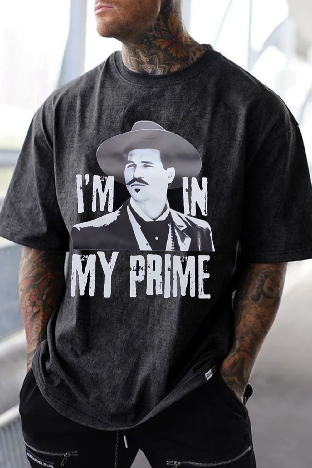 valkilmer washed cotton printed t-shirt