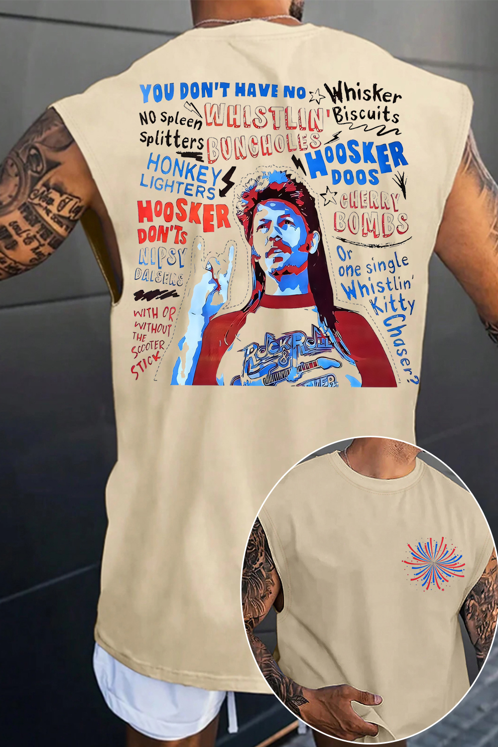 Joe Dirt is ready for your party in 4th of July Men's vest