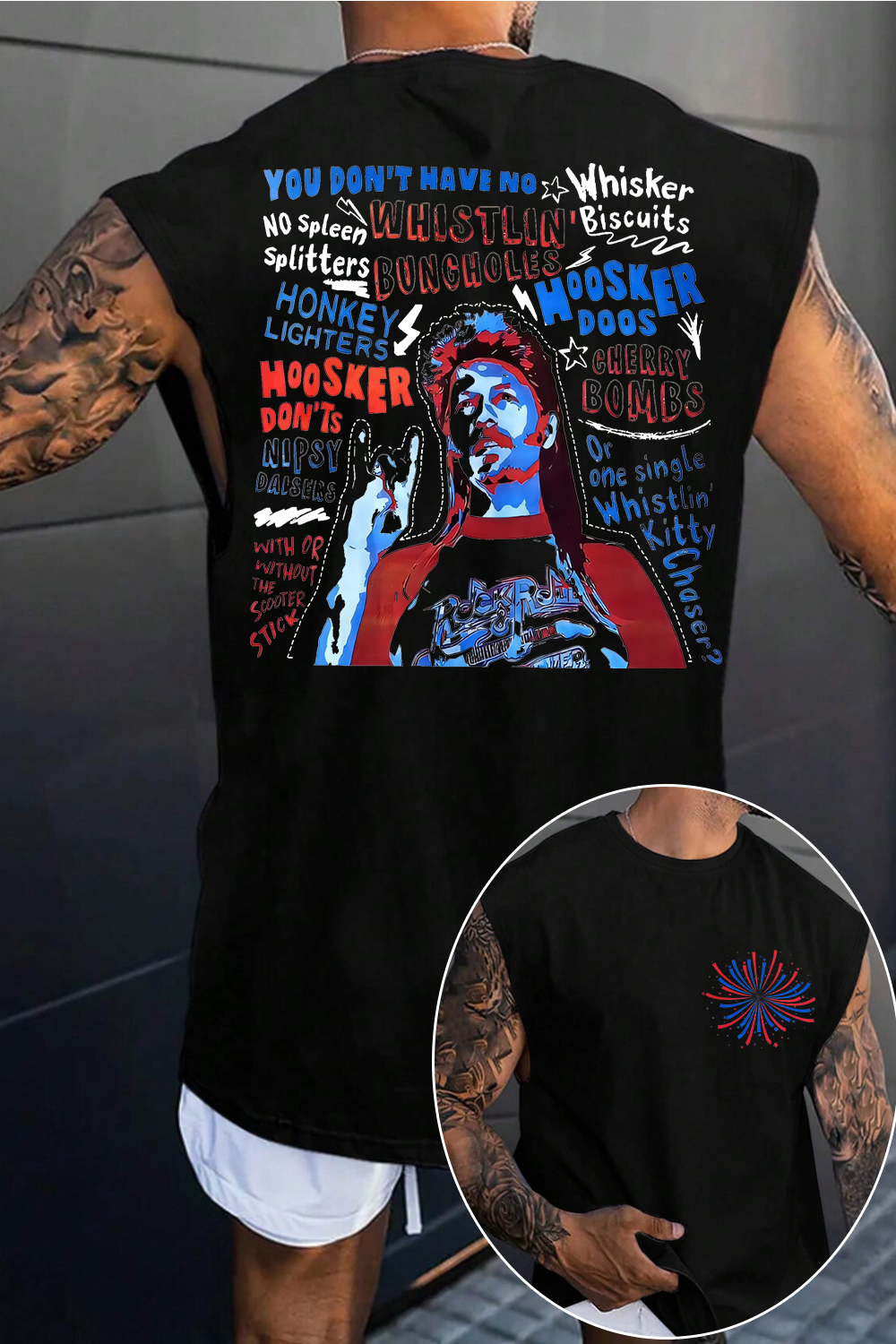 Joe Dirt is ready for your party in 4th of July Men's vest