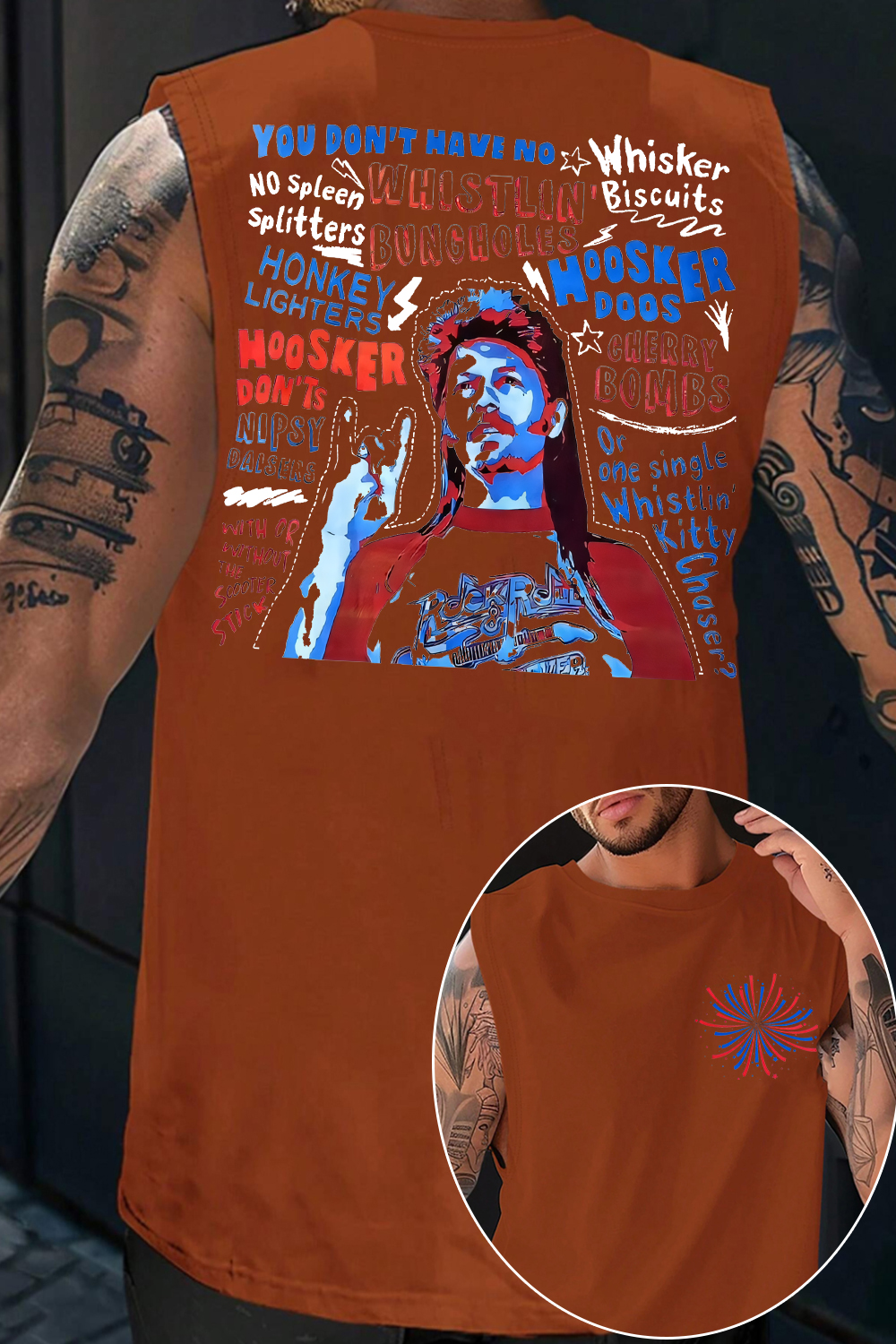 Joe Dirt is ready for your party in 4th of July Men's vest