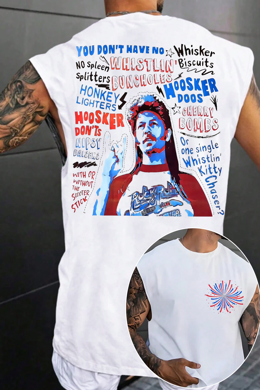 Joe Dirt is ready for your party in 4th of July Men's vest