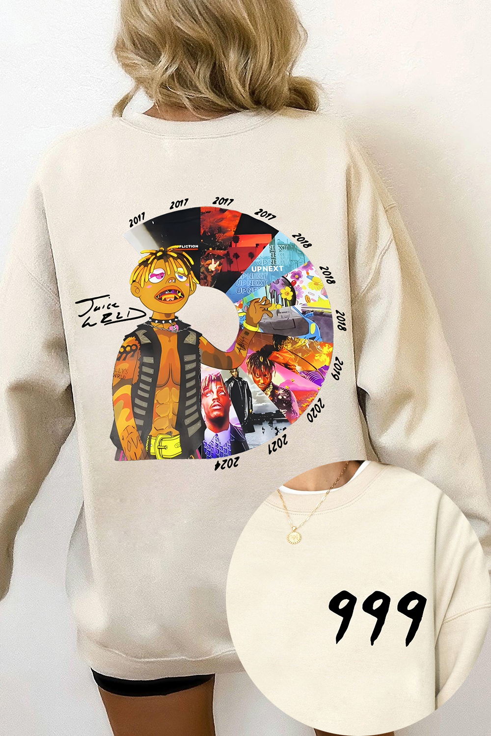 Juice Wrld 999 Album Legend Never Dies Fleece Sweatshirt For Women