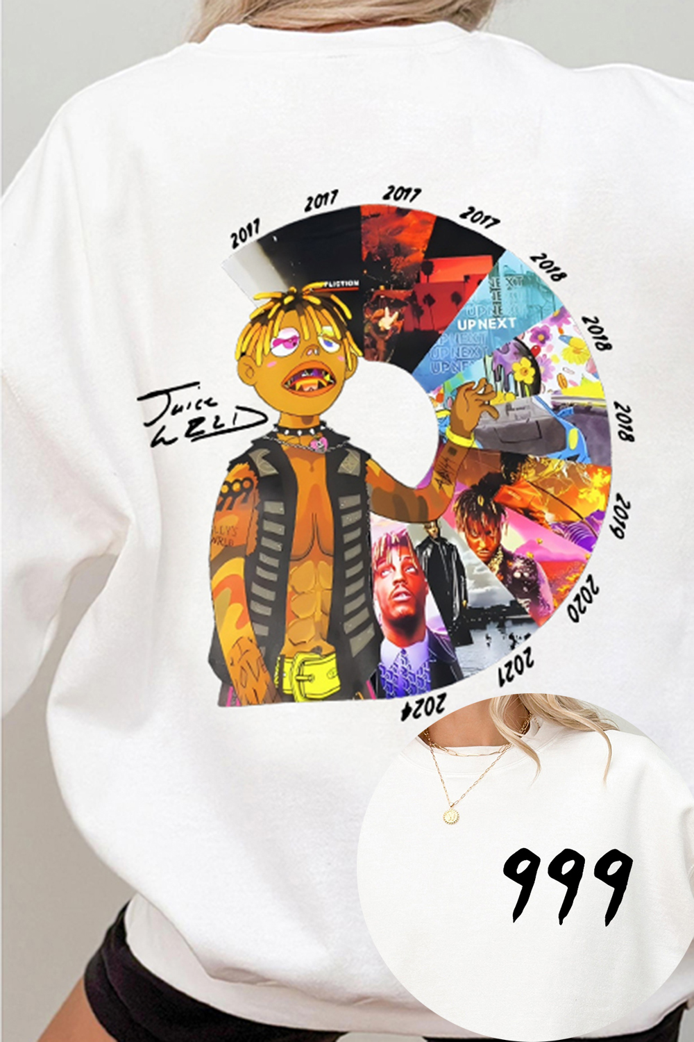 Juice Wrld 999 Album Legend Never Dies Fleece Sweatshirt For Women