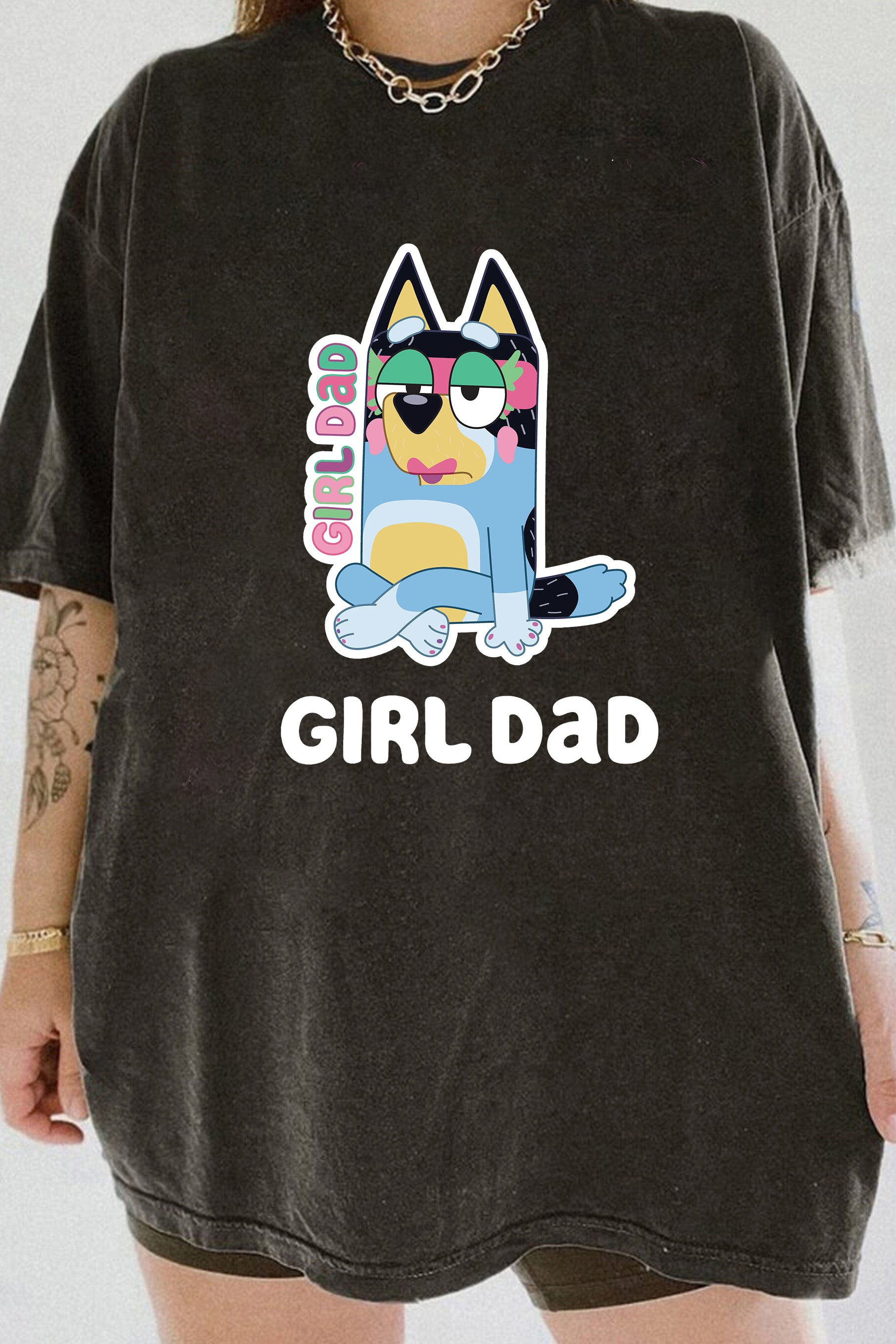 "Girl Dad" Bluey Tee For Women