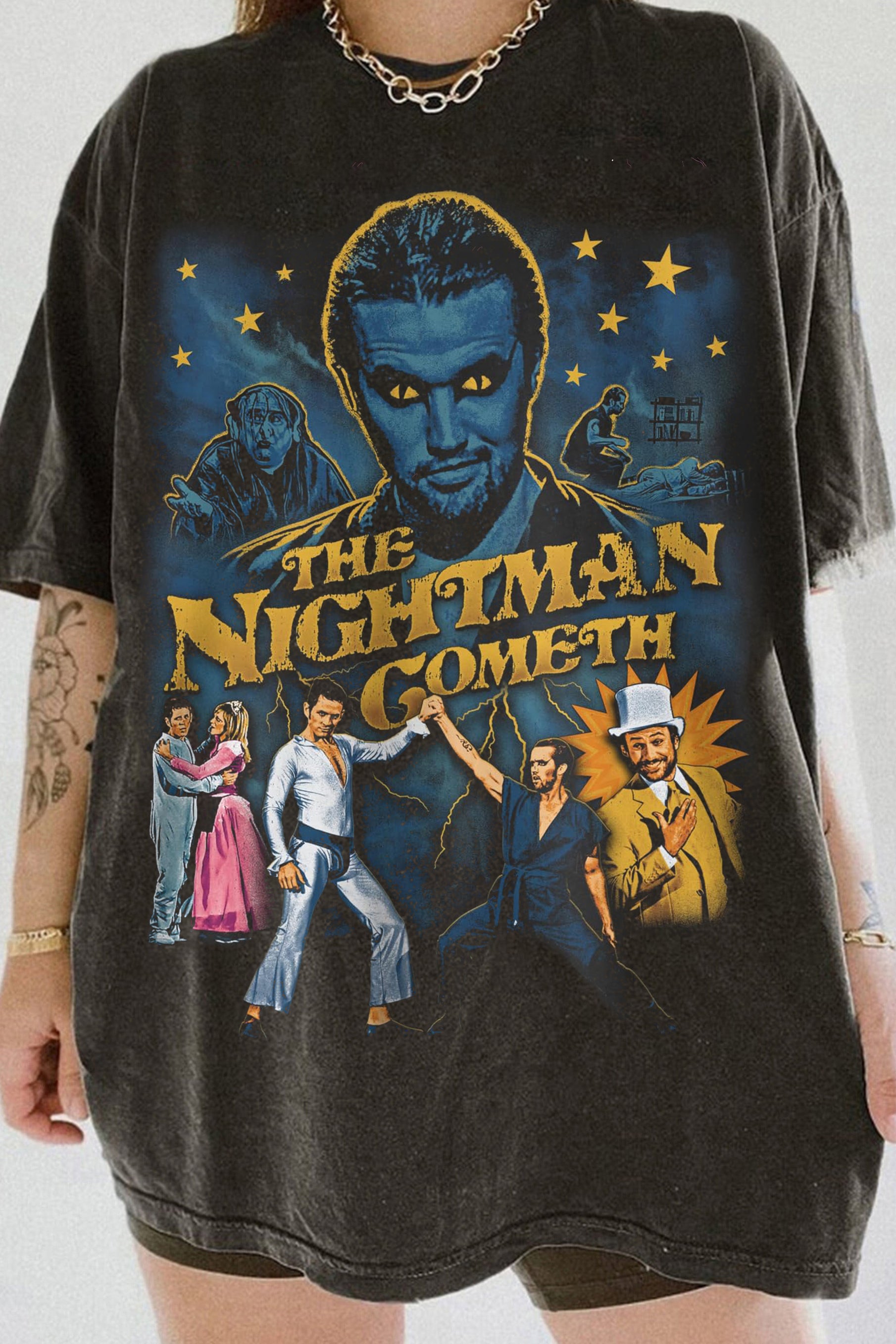 It's Always Sunny In Philadelphia The Nightman Cometh Retro Vintage Tee For Womenirt
